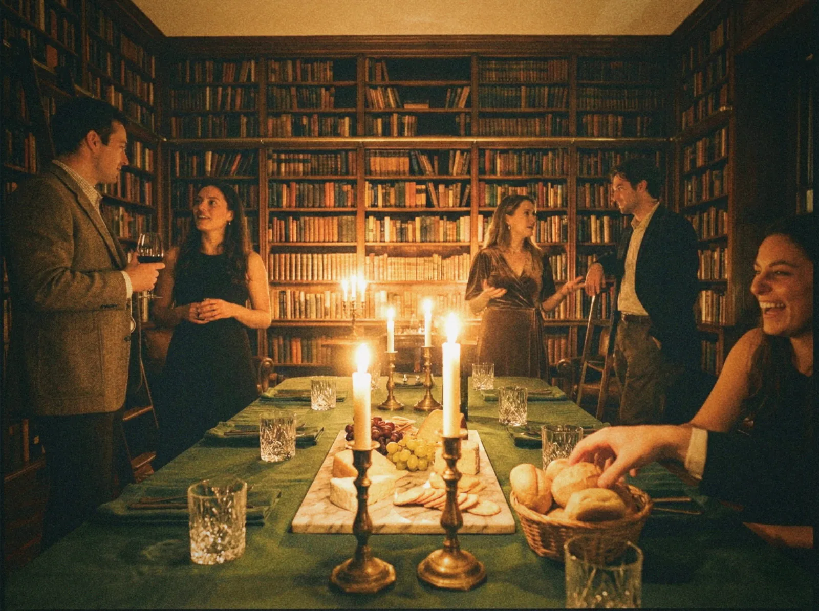 Library candlelit dinner